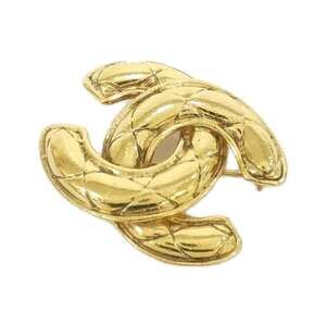 CHANEL Gold Brooch